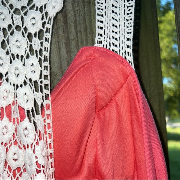 Sequin Hearts Coral maxi dress - Picture 4 of 6